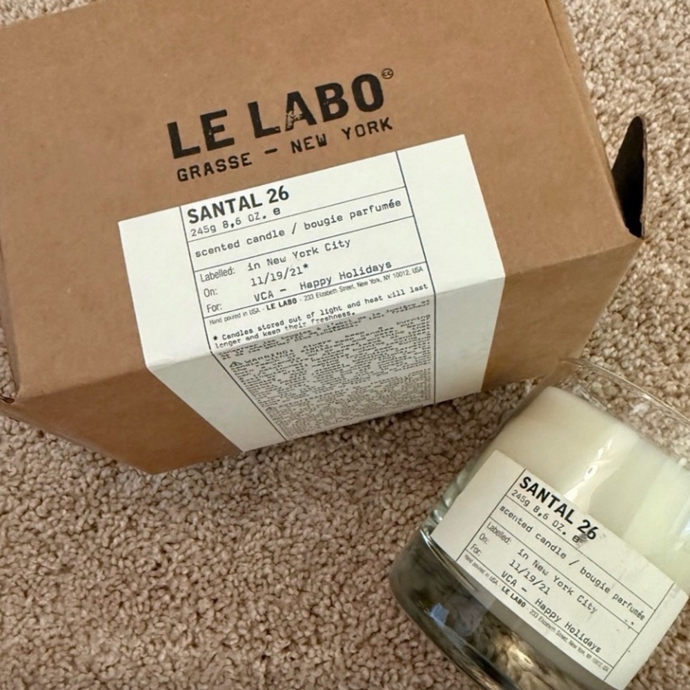 Le Labo Santal 26 Candle - White
